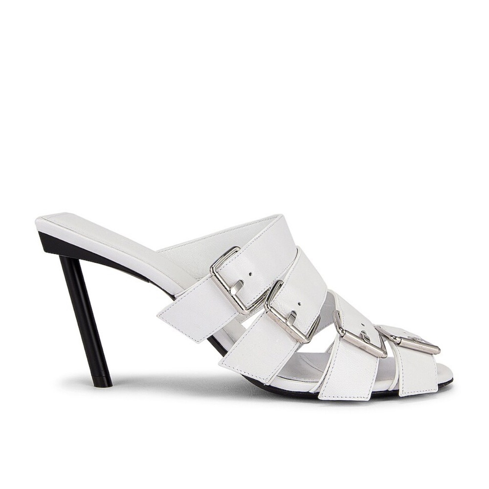 BALENCIAGA Buckle Knife Sandals Heels Stilettos 38.5